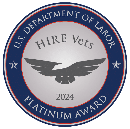 HIRE Vets Platinum Awardee